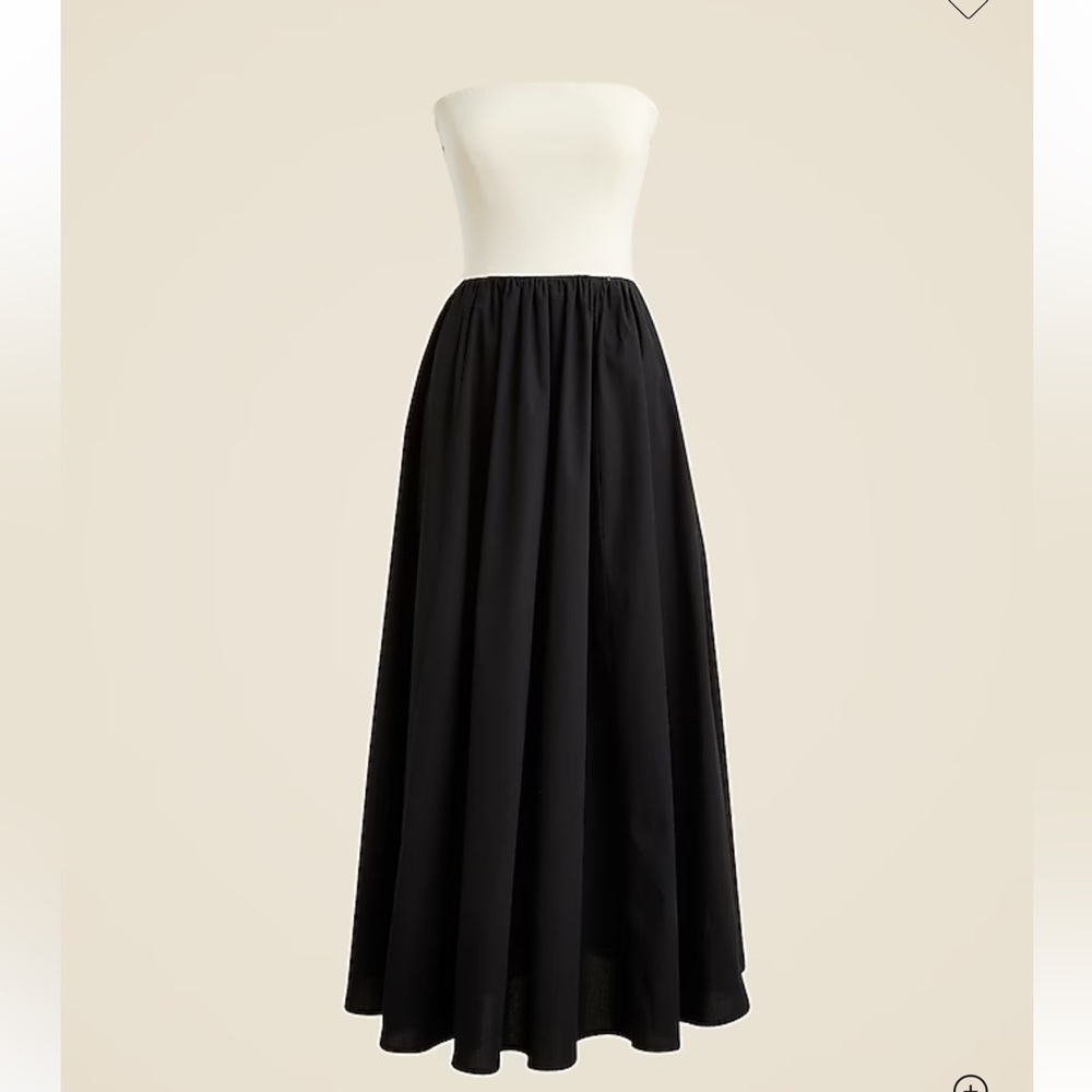 NWT J Crew Strapless colorblock mixy dress - Picture 4 of 7